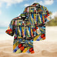 Gothic Dark Skull Hawaiian Shirt Artwork View For Warm Weather Events