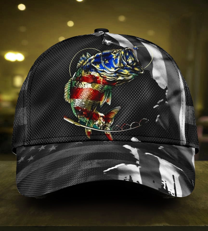 Fishing American Flag Outdoor Classic Cap For Coastal Trips Outdoor Activities And Gift Giving