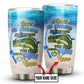 Fishing Don't Be Jealous Just Because Personalized 20 Oz Tumbler For Coffee Travel And Daily Drinks