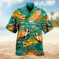 Christmas Santa Light Hawaiian Shirt Tropical Styling View For Coastal Travel
