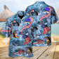 Fishing American Hawaiian Shirt Design Detail For Sunny Adventures And Casual Wear