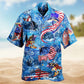 Fishing Hard America Hawaiian Shirt For Island Getaways Summer Events And Everyday Warm Weather Wear
