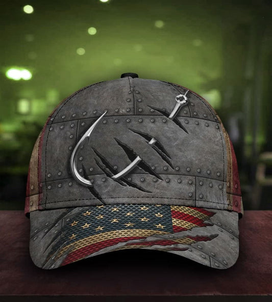 Fishing Iron American Classic Cap For Everyday Accessories Vacations And Outdoor Fun