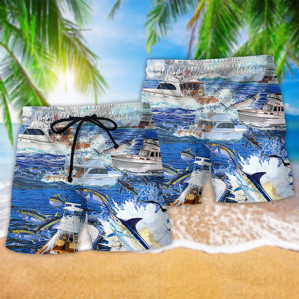 Fishing Papa Name Humor Beach Shorts For Outdoor Activities And Vacation Travel