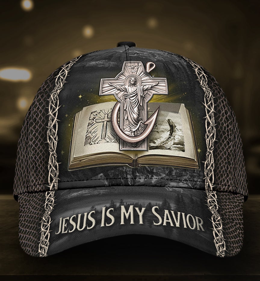 Fishing Faith Savior Classic Cap For Vacations Festivals Parties And Everyday Outfits