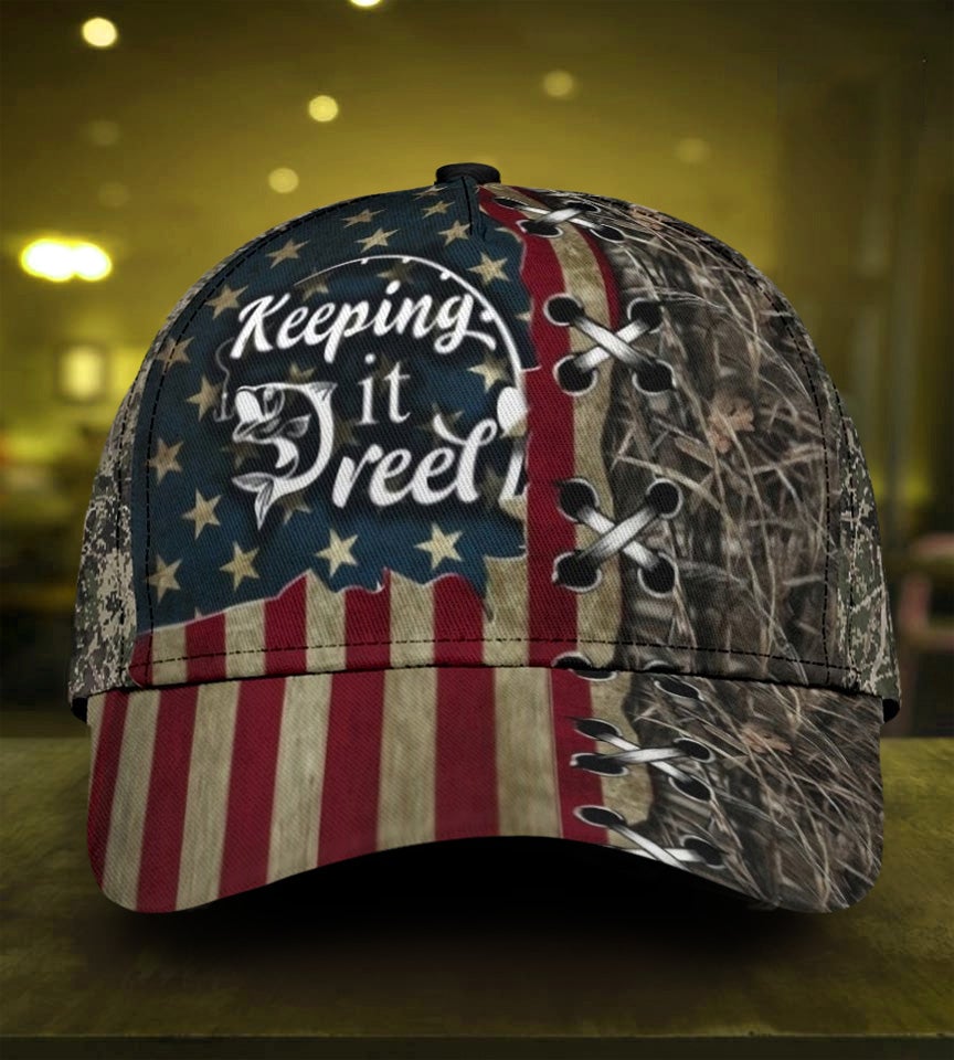 Fishing Keeping It Real American Classic Cap For Weekend Outings Holidays And Thoughtful Gifting