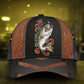 Fishing Leather Pattern Classic Cap For Beach Days Travel And Relaxed Everyday Outfits