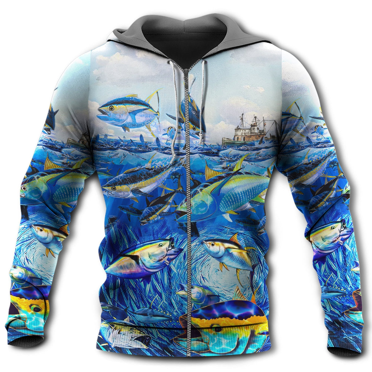 Fishing Love Ocean Fish Hoodie For Fishing Adventures Camping Travel And Casual Gift Ideas