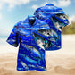 Fishing Ocean Adventure Graphic Hawaiian Shirt For Sports Fans, Summer Outings, And Relaxed Vacation Wear