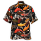 Fish Koi Hawaiian Shirt Artwork View For Weekend Travel And Beach Style