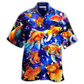 Fish Goldfish Galaxy Hawaiian Shirt Design View For Casual Summer Styling