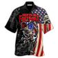 Fishing Hooked Freedom American Hawaiian Shirt For Summer Events And Casual Outdoor Wear