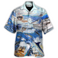 Game Fishing Hawaiian Shirt Pattern View For Relaxed Warm Weather Outfits