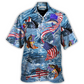 Fishing American Hawaiian Shirt For Vacation Days And Relaxed Coastal Outings