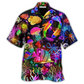 Rainbow Fish Hawaiian Shirt Pattern Detail For Summer Holidays And Outdoor Fun