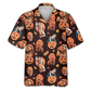 Halloween Spooky Classic Tropical Character Hawaiian Shirt Creative Print View For Weekend Trips