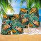 Outdoor Fishing Beach Shorts Pattern Detail For Casual Outings And Easy Warm Weather Wear