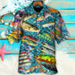 Fishing Master Baiter Hawaiian Shirt Artwork View For Weekend Travel And Beach Style