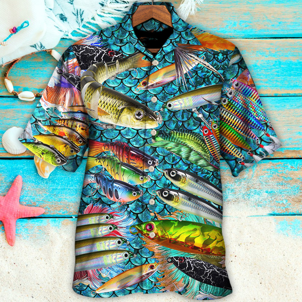 Fishing Master Baiter Hawaiian Shirt Artwork View For Weekend Travel And Beach Style