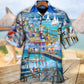 Fishing Pier Moment Hawaiian Shirt Design View For Casual Summer Styling
