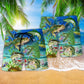 Fishing Real Men Do Fishing Blue And Green Beach Shorts For Weekend Recreation And Style