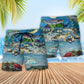 Salmon Fishing Is My Therapy Beach Shorts Pattern View For Resort Days And Outdoor Activities