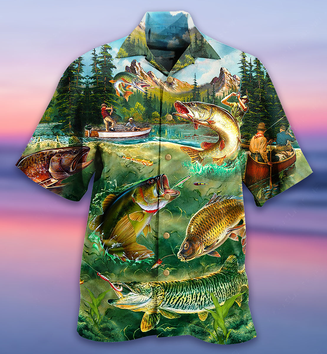 Fishing Special Beautiful Hawaiian Shirt For Resort Getaways And Comfortable Summer Activities