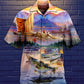 Fishing Sunset Hawaiian Shirt For Summer Vacation And Beach Travel
