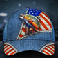Fishing Zipper American Flag Classic Cap For Festivals Vacations Outdoor Fun And Daily Comfort