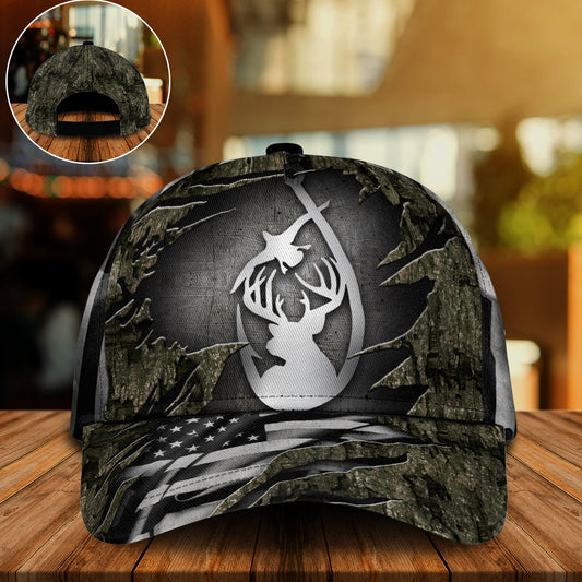 Fishing Hunting Scratch Pattern Classic Cap For Casual Gatherings Travel And Thoughtful Gift Giving