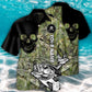 Skull Fishing Personalized Hawaiian Shirt Pattern Detail For Summer Holidays And Outdoor Fun