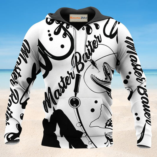 Funny Fishing Master Baiter Hoodie For River Adventures Outdoor Events And Everyday Style