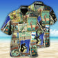 Retro Fishing Hawaiian Shirt For Beach Parties And Weekend Getaways