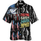 Fishing Hawaiian Shirt Pattern Detail For Vacation Travel And Daily Wear