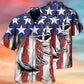 Fishing American Hawaiian Shirt Artwork Detail For Tropical Trips And Casual Outings