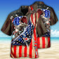 Fishing US Flag Hawaiian Shirt Design View For Casual Summer Styling