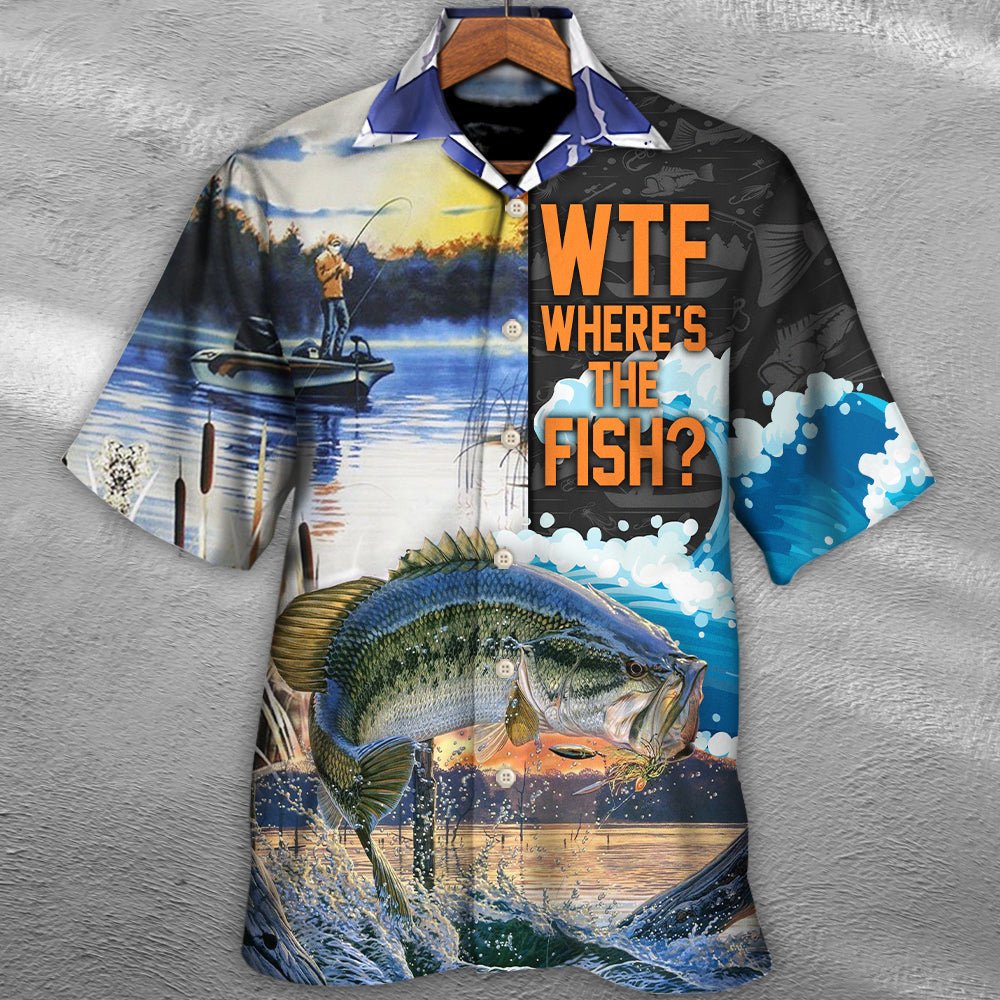Fish Fishing We're Where's Hawaiian Shirt For Warm Weather Adventures And Everyday Comfort
