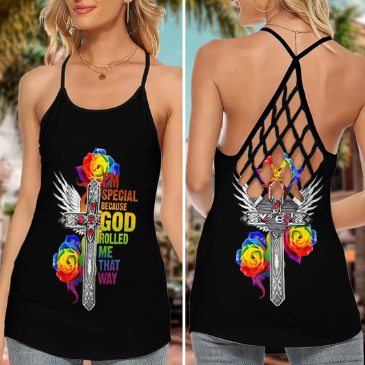 LGBT Rainbow Unity My Life Hollow Tank Top For Community Events And Positive Support