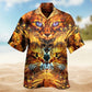 Flaming Cat Hawaiian Shirt For Island Vacations, Resort Wear, And Relaxed Seasonal Style