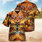 Flaming Cat Hawaiian Shirt For Island Vacations, Resort Wear, And Relaxed Seasonal Style