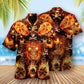 Skull Flame Hawaiian Shirt For Coastal Adventures And Warm Weather Wear