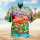 Christmas Light Hawaiian Shirt Print Closeup For Resort Wear