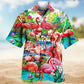 Flamingo Moment Hawaiian Shirt For Island Vacations, Resort Wear, And Relaxed Seasonal Style