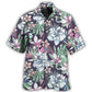 Summer Flamingo Lizard Hibiscus Hawaiian Shirt For Animal Lovers, Beach Travel, And Casual Summer Style