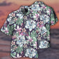 Summer Flamingo Lizard Hibiscus Hawaiian Shirt For Animal Lovers, Beach Travel, And Casual Summer Style