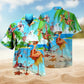 Flamingo Beach Hawaiian Shirt For Tropical Holidays, Outdoor Gatherings, And Everyday Comfort