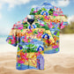 Flamingo Beach Hawaiian Shirt For Animal Lovers, Beach Travel, And Casual Summer Style