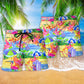 Flamingo Summer Beach Shorts Pattern Detail For Leisure Travel And Everyday Comfort