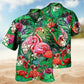Tropical Flamingo Hawaiian Shirt For Beachside Event And Relaxed Summer Style