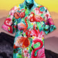 Pink Flamingo Hawaiian Shirt Artwork View For Coastal Escapes And Resort Style
